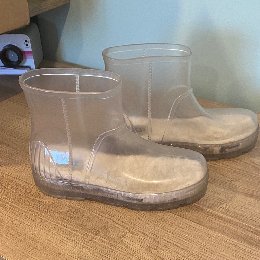 UGG Transparent Ankle Boots with Cream Lining